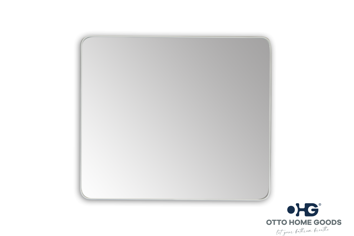 30 x 36 Rectangular White Mirror