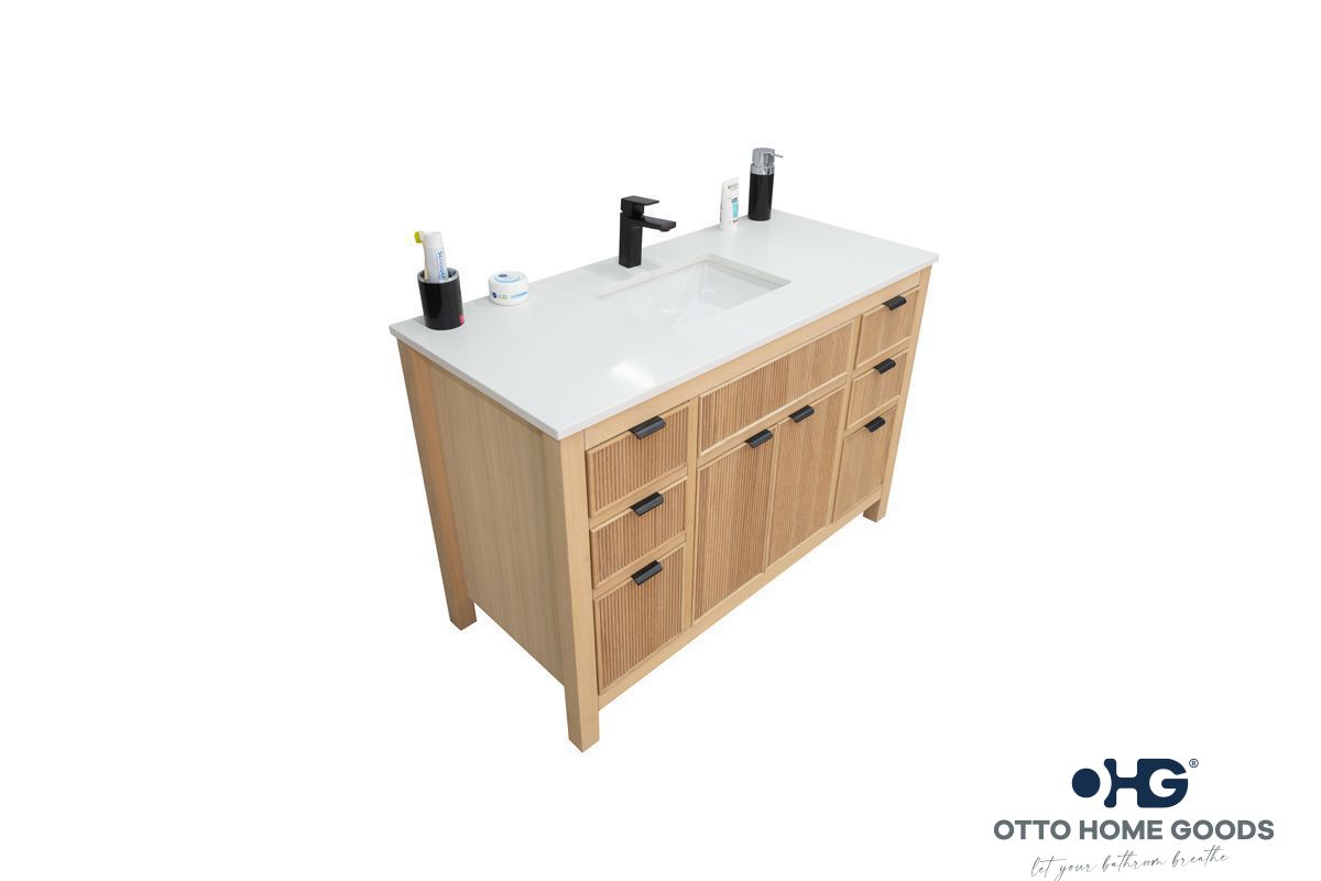 Catalina Natural OAK 48 Bathroom Cabinet