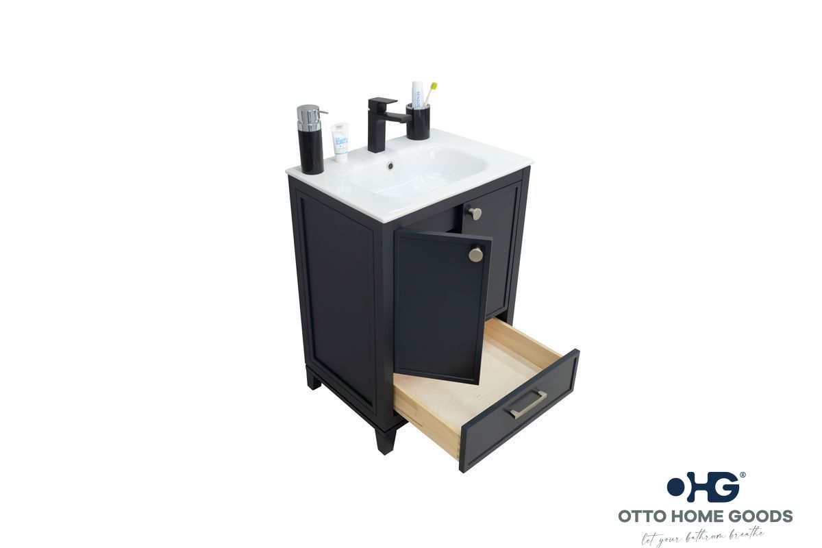 Frame Dark Gray 24 Bathroom Cabinet