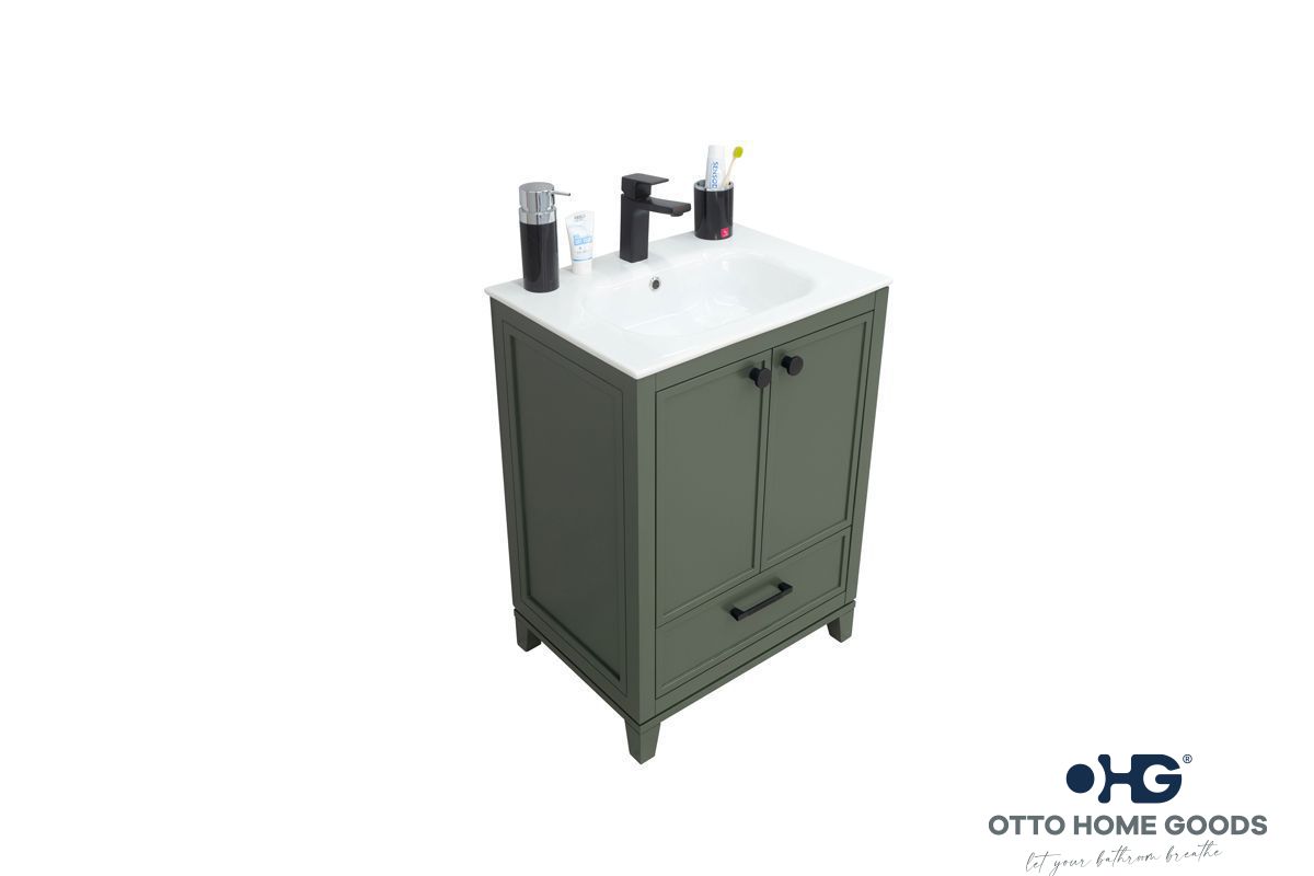 Frame Pine Green 24 Bathroom Cabinet
