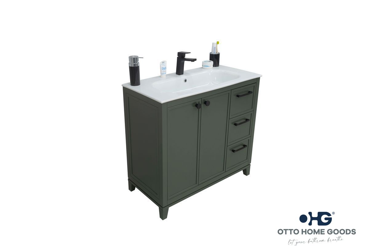 Frame Pine Green 36 Bathroom Cabinet