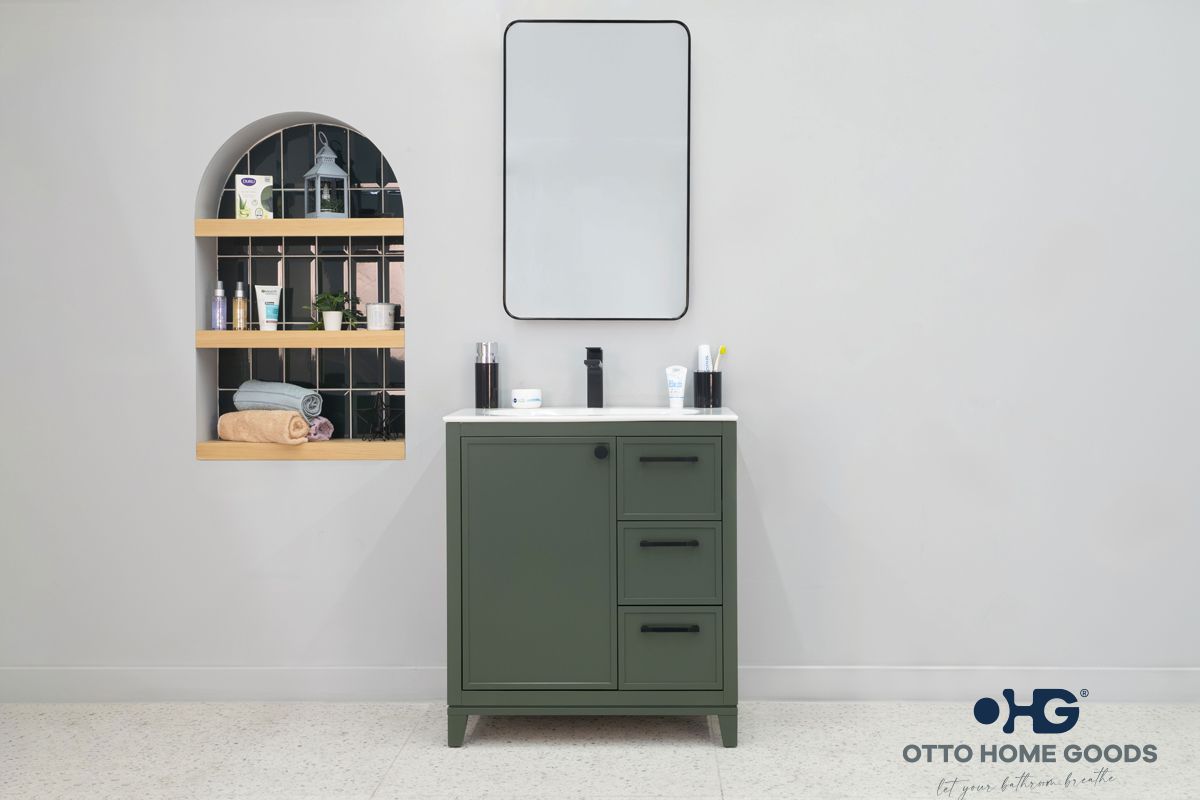 Frame Pine Green 30 Bathroom Cabinet