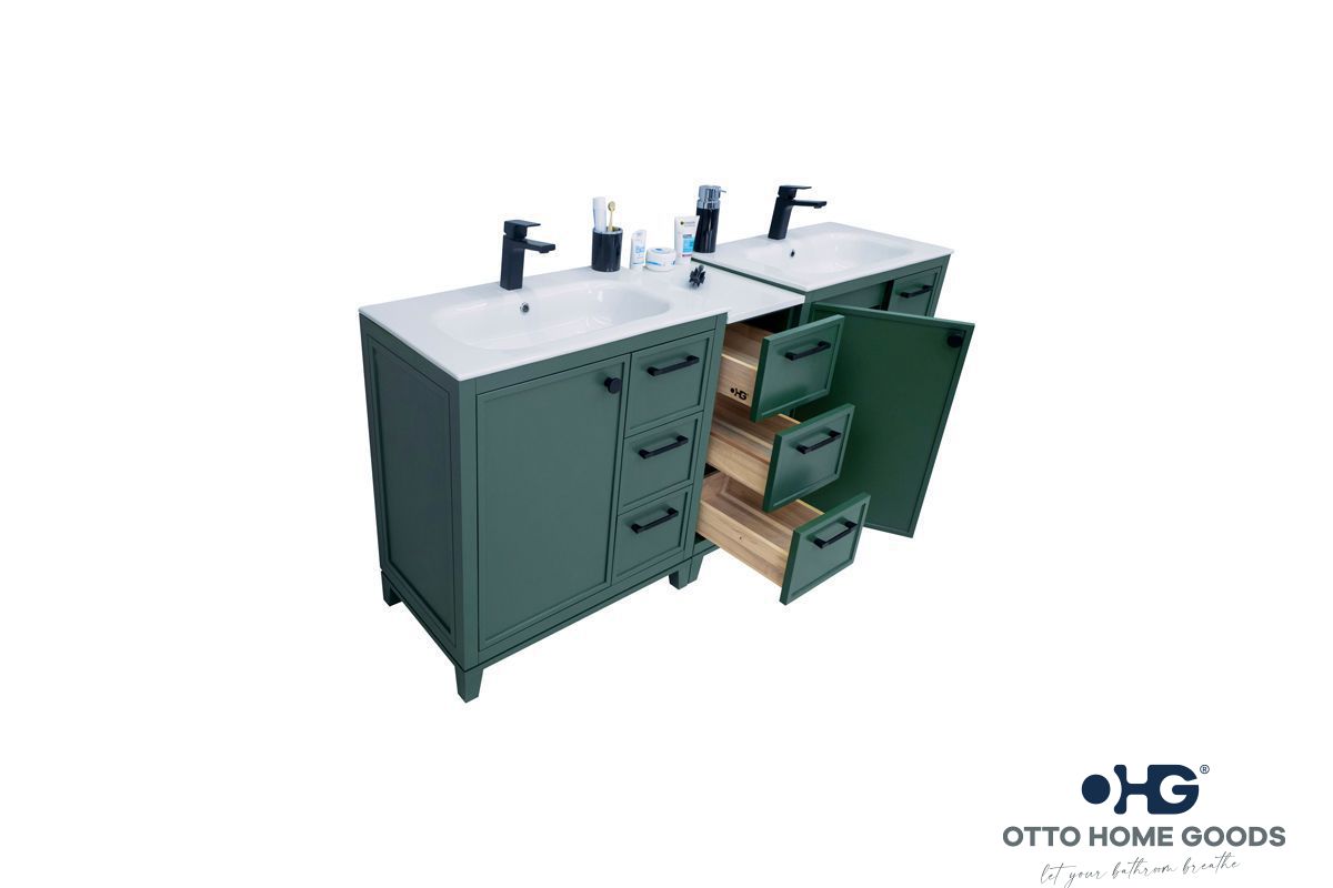 Frame Pine Green 72 Bathroom Cabinet