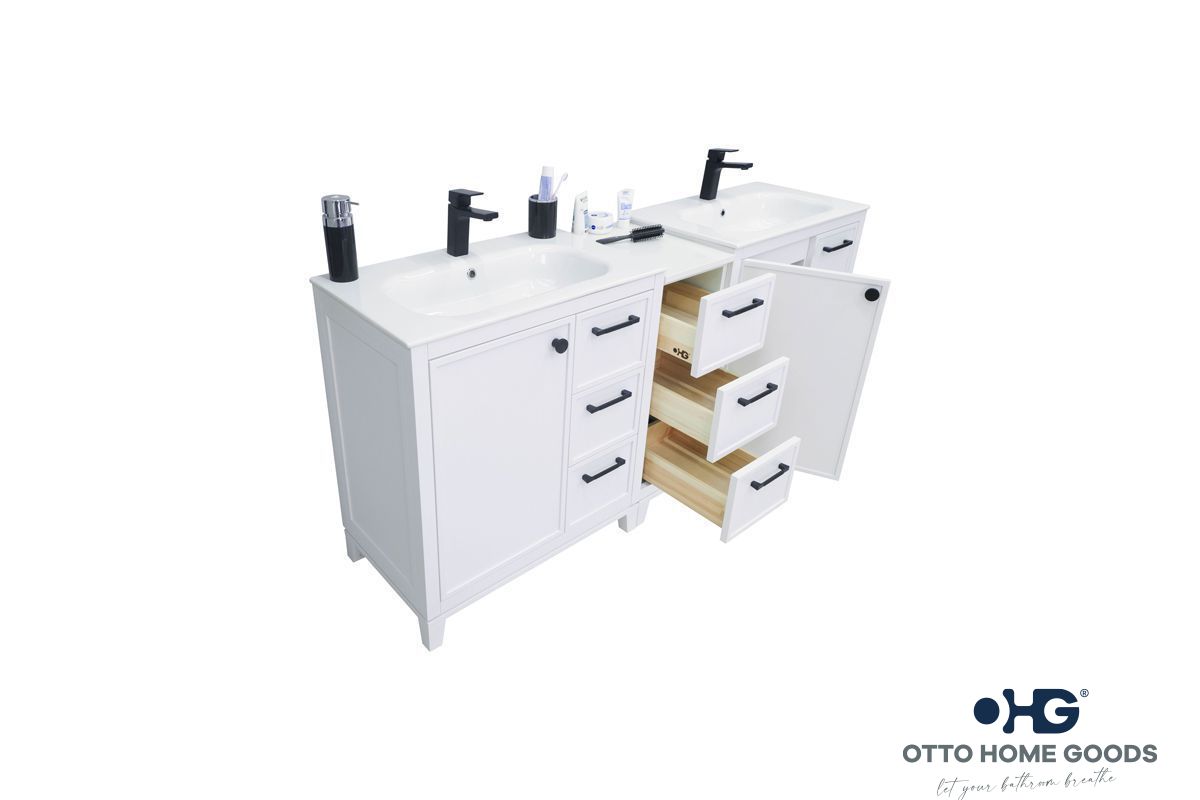 Frame White 72 Bathroom Cabinet