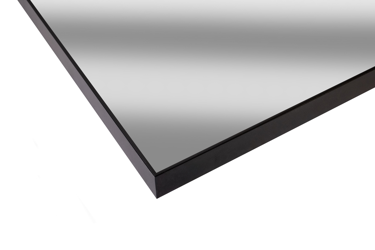 20 x 32 Rectangular Black Arched Mirror