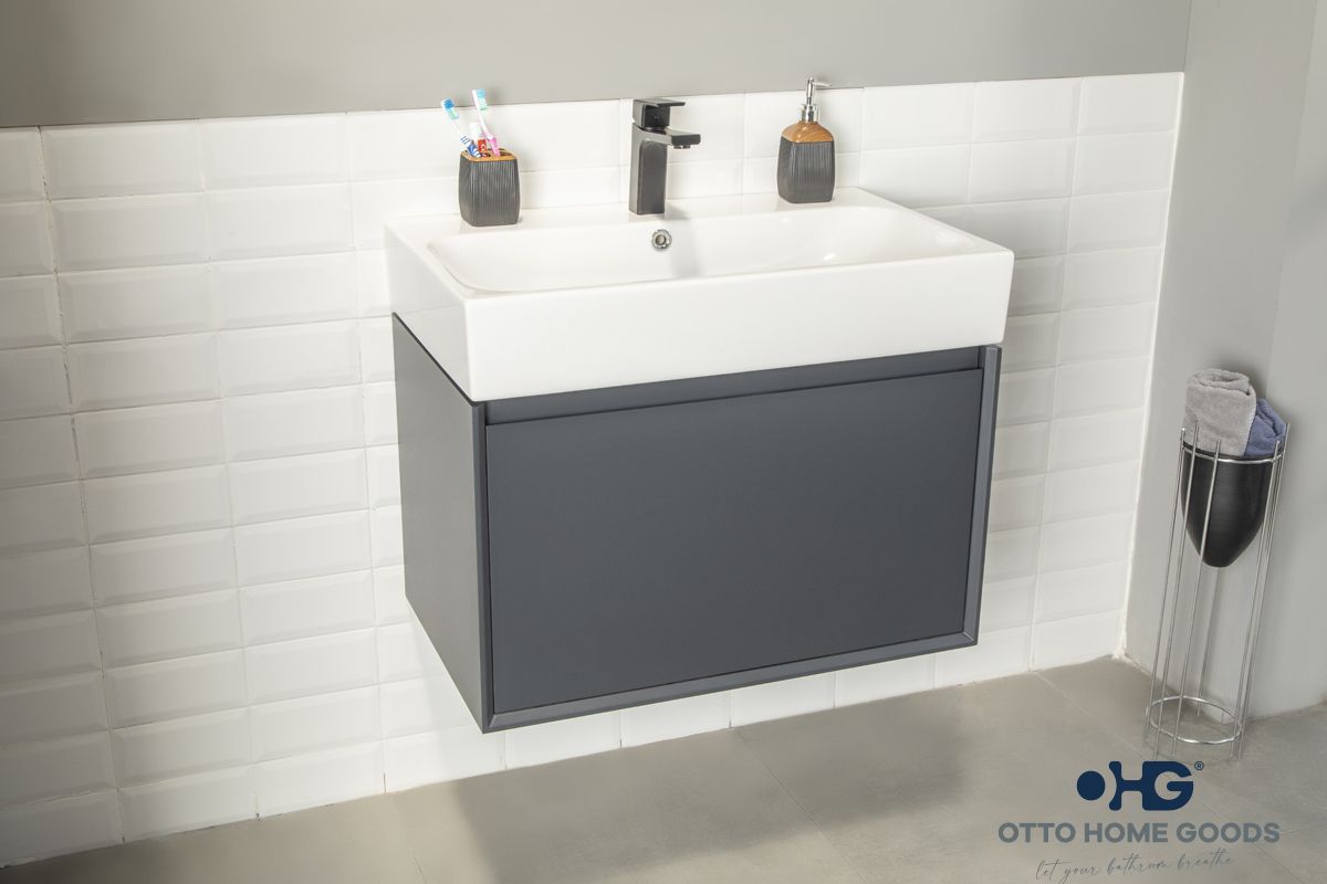 Gala 30 Dark Gray Bathroom Cabinet