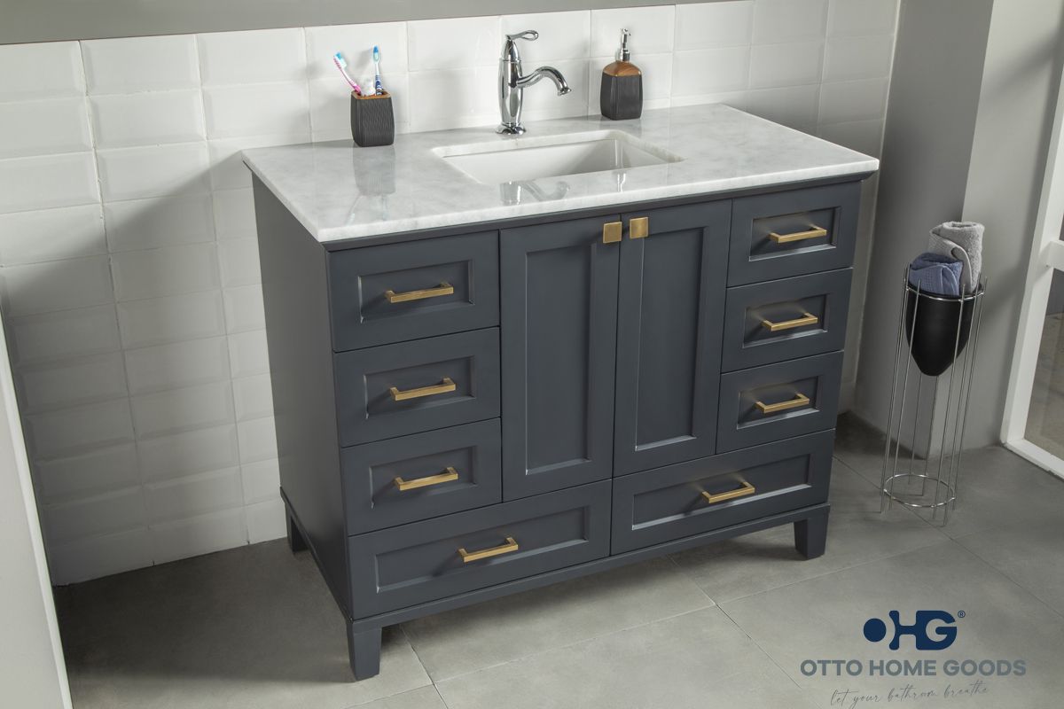 Paloma 42 Dark Gray Bathroom Cabinet