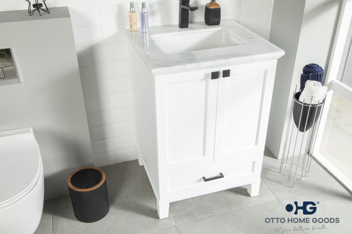 Paloma 24 White Bathroom Cabinet